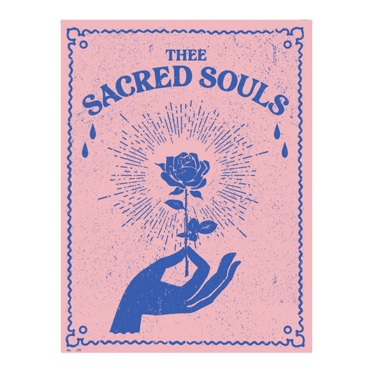 POSTER - Thee Sacred Souls Rose Hand - Pink