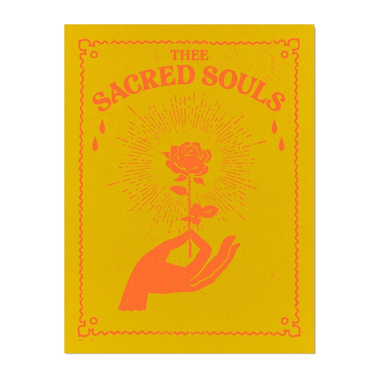 POSTER - Thee Sacred Souls Rose Hand - Yellow